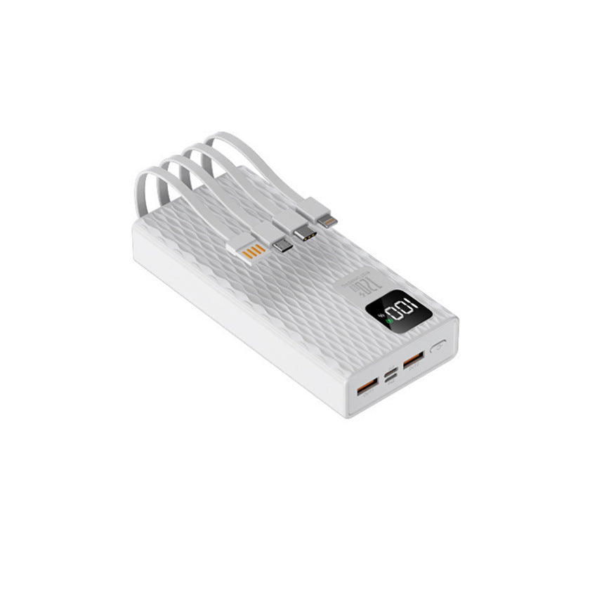 Hochleistungs-Powerbank mit integrierten Schnellladeanschlüssen und LCD-Bildschirm Skanto