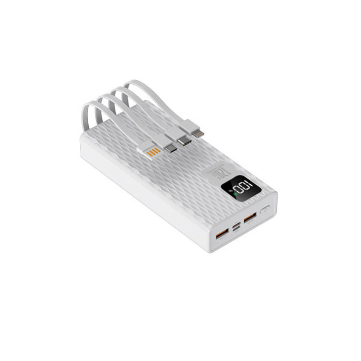 Hochleistungs-Powerbank mit integrierten Schnellladeanschlüssen und LCD-Bildschirm Skanto