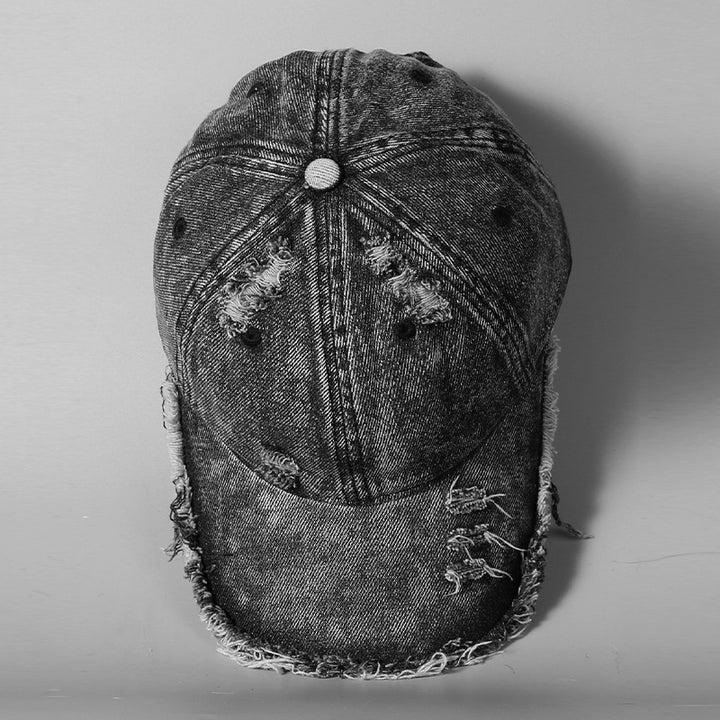 Herren Baseballkappe im Used-Look aus Vintage-Denim Skanto