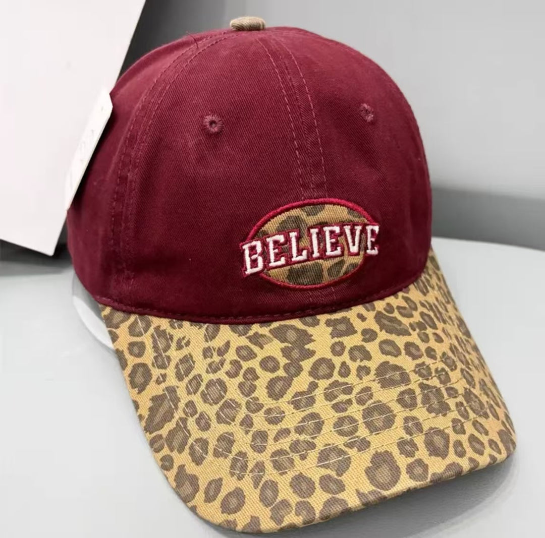 Damen lässige Baseballcap mit Leopardenmuster Skanto