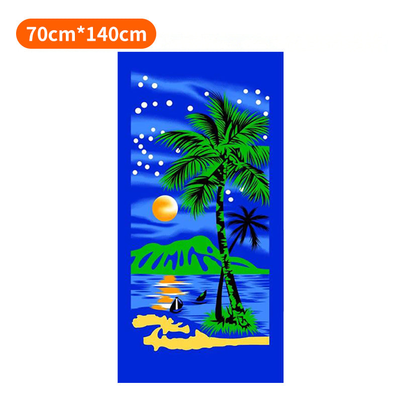 Strandtuch mit farbenfrohem Streifenmuster Skanto