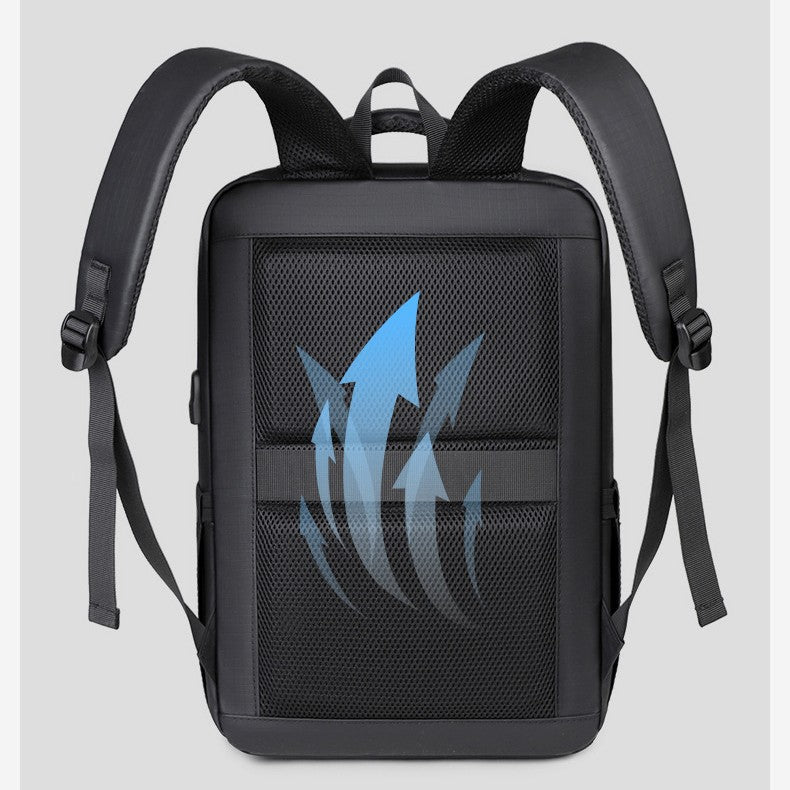 Moderner Laptop-Rucksack mit integriertem Sicherheitssystem und durchdachtem Innenraum Skanto