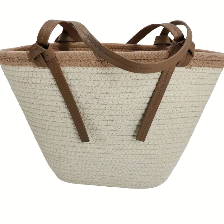 Geräumige Strandtasche mit verstärktem Boden und pflegeleichtem Material Skanto