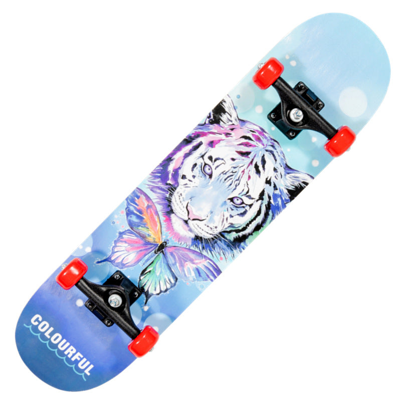 Skateboard mit Drachengrafik Skanto