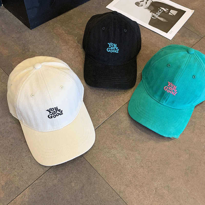 Herren Freizeit Baseballkappe mit Botschaft im Used-Look Skanto