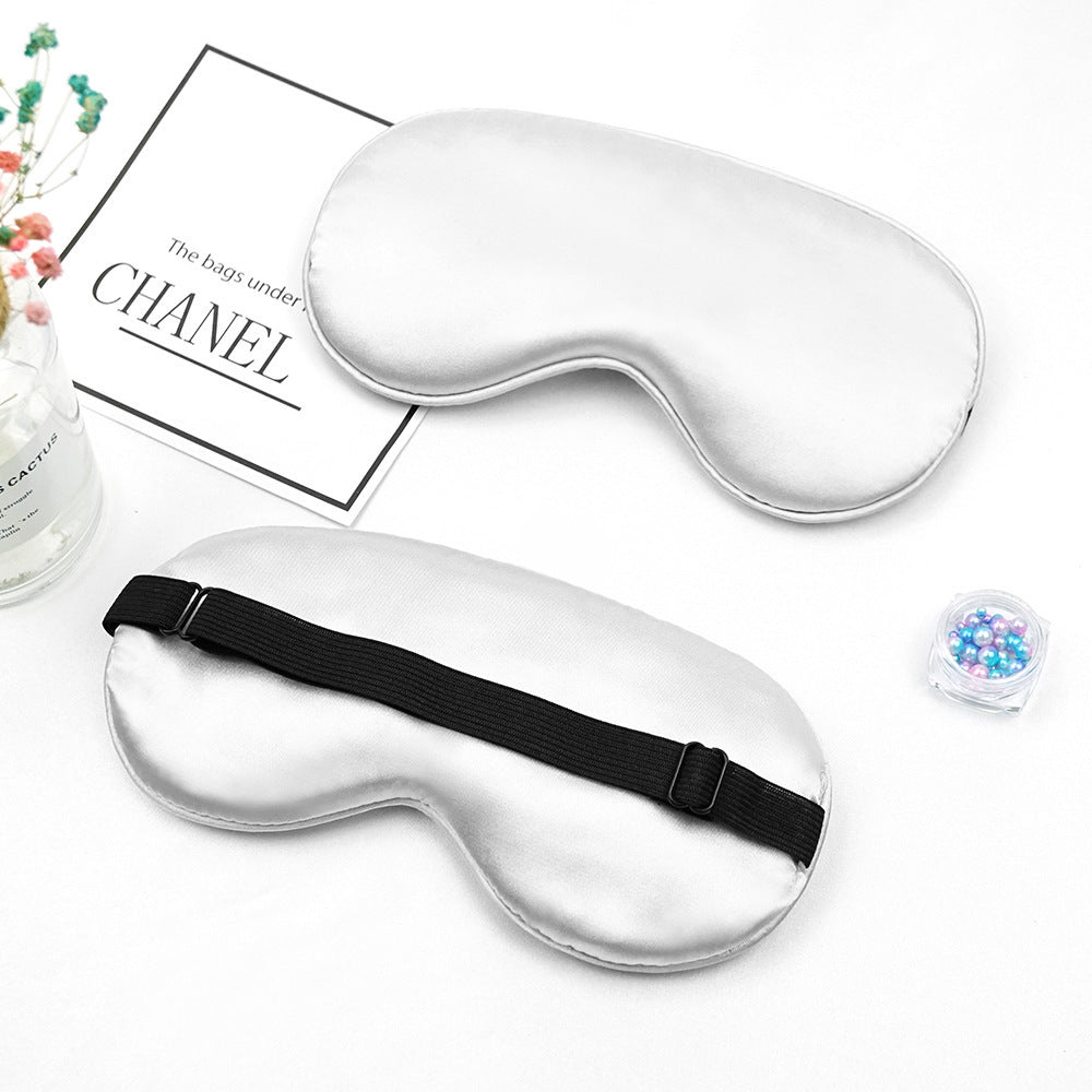Unisex luxuriöse Seiden-Schlafmaske mit konturiertem Augenausschnitt und verstellbarem Gummiband Skanto
