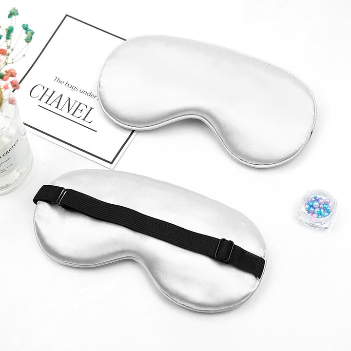 Unisex luxuriöse Seiden-Schlafmaske mit konturiertem Augenausschnitt und verstellbarem Gummiband Skanto