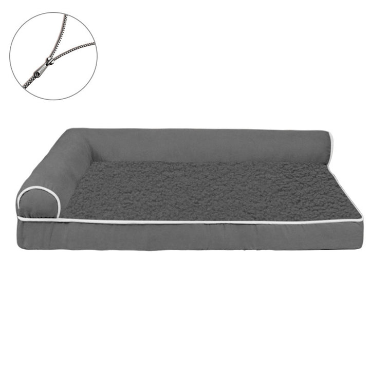Verstärktes Plüsch-Lounge-Hundebett