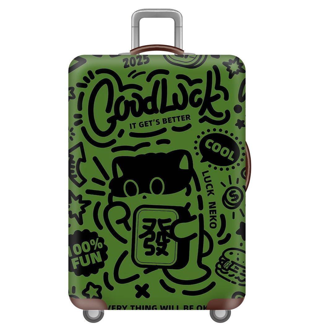 Unisex Hartschalen-Trolley mit Löwenporträt-Print, stoßfester ABS-Polycarbonat-Schale, Multiwheel-Fahrwerk und TSA-Sicherheitsschloss Skanto