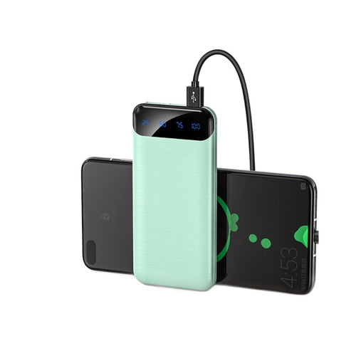 Tragbare Powerbank mit Digitalanzeige und mehreren Anschlüssen Skanto