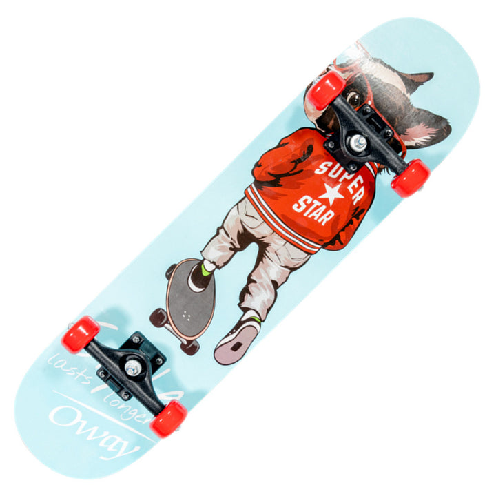 Trick-Skateboard mit Drachengrafik Skanto
