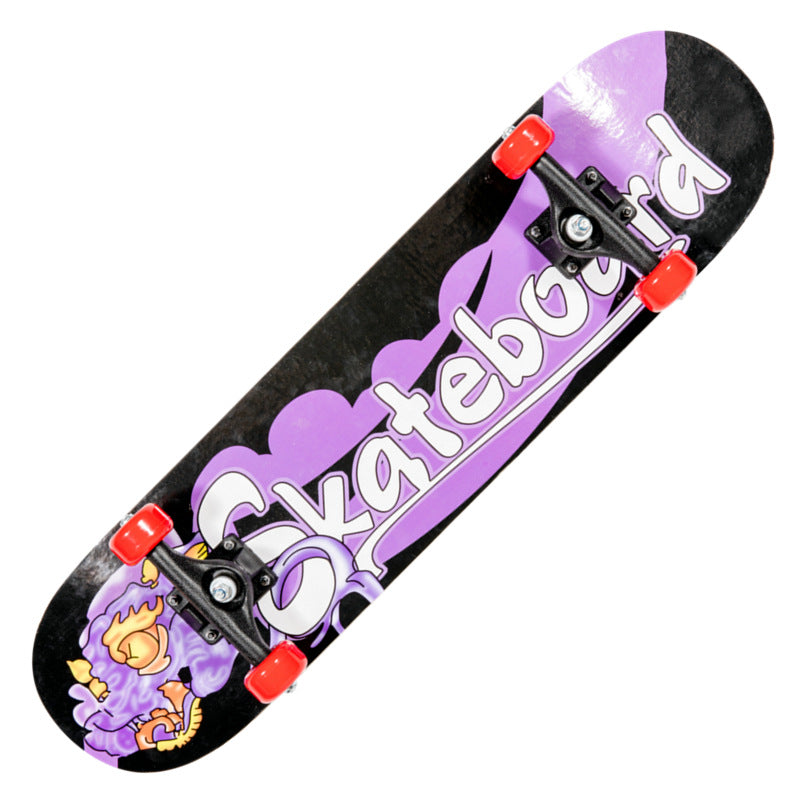Trick-Skateboard mit Drachengrafik Skanto