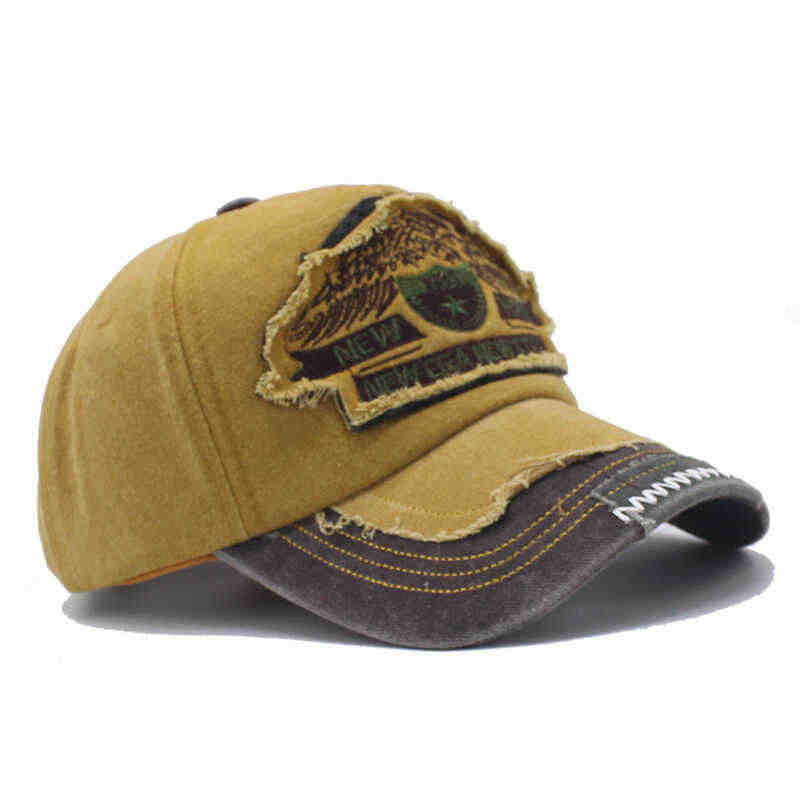 Herren Distressed Denim Cap Skanto