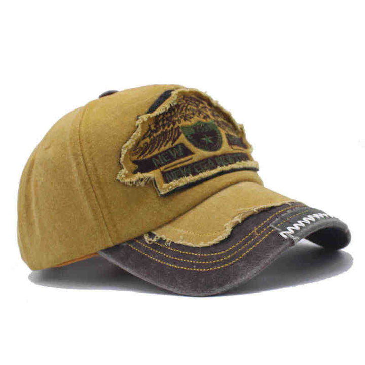 Herren Distressed Denim Cap Skanto
