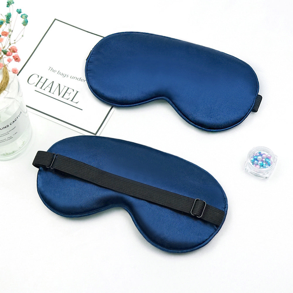 Unisex luxuriöse Satin-Schlafmaske mit anatomischer Kontur und verstellbarem Gummiband Skanto