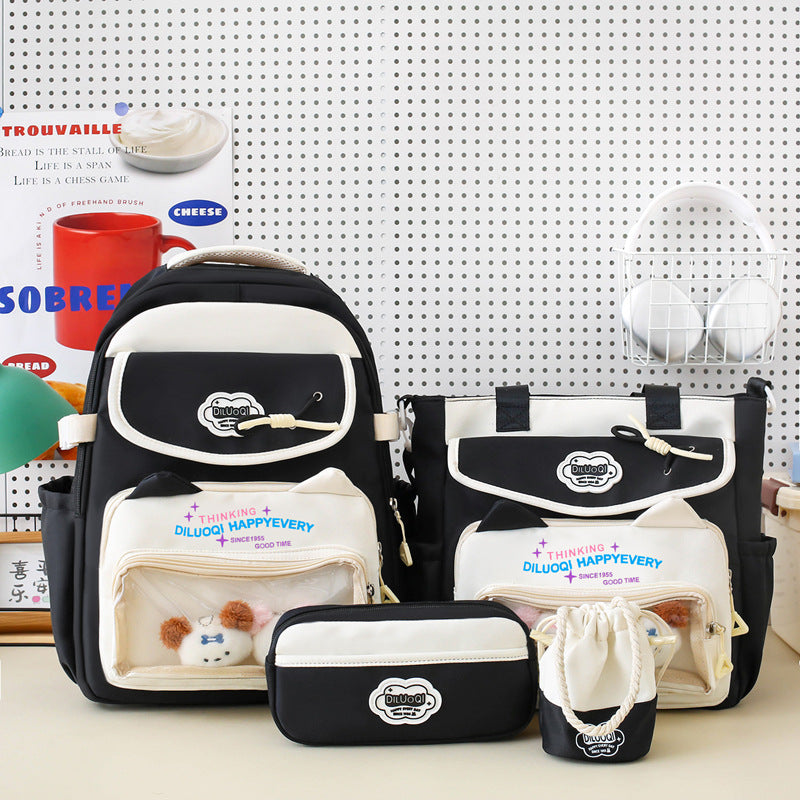 Multifunktionales 5-teiliges Schulrucksack-Organizer-Set Skanto