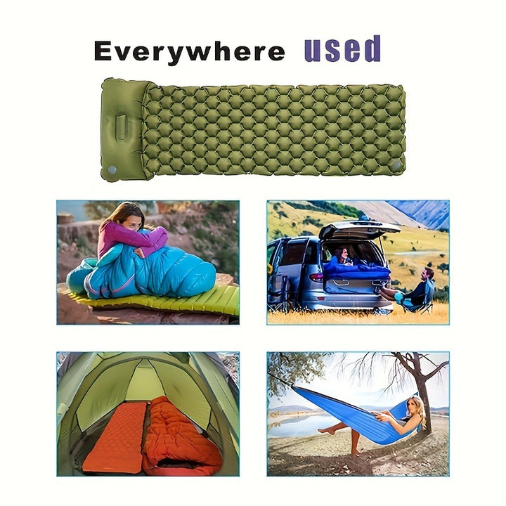 Aufblasbare Komfort-Campingmatte mit ergonomischen Luftkissen Skanto
