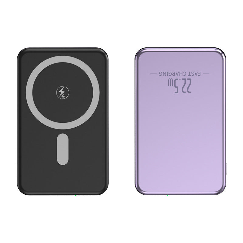 Tragbare Induktions-Powerbank mit schlankem Design und LED-Anzeige Skanto