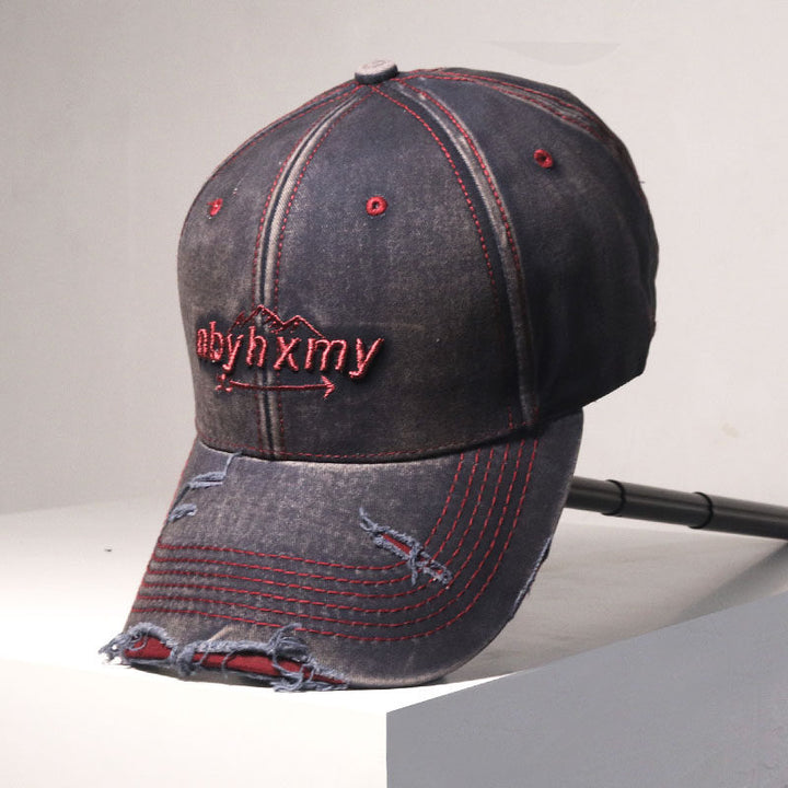 Herren Vintage Distressed Denim Baseballkappe Skanto