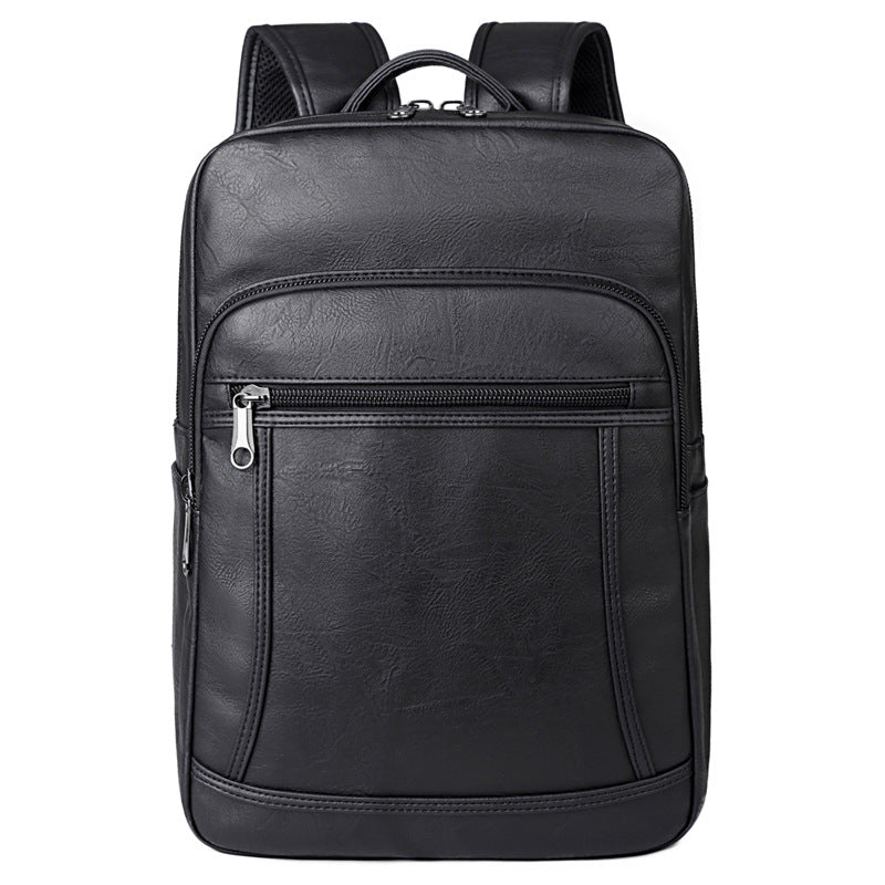 Eleganter Kunstleder-Rucksack mit mehreren Taschen Skanto
