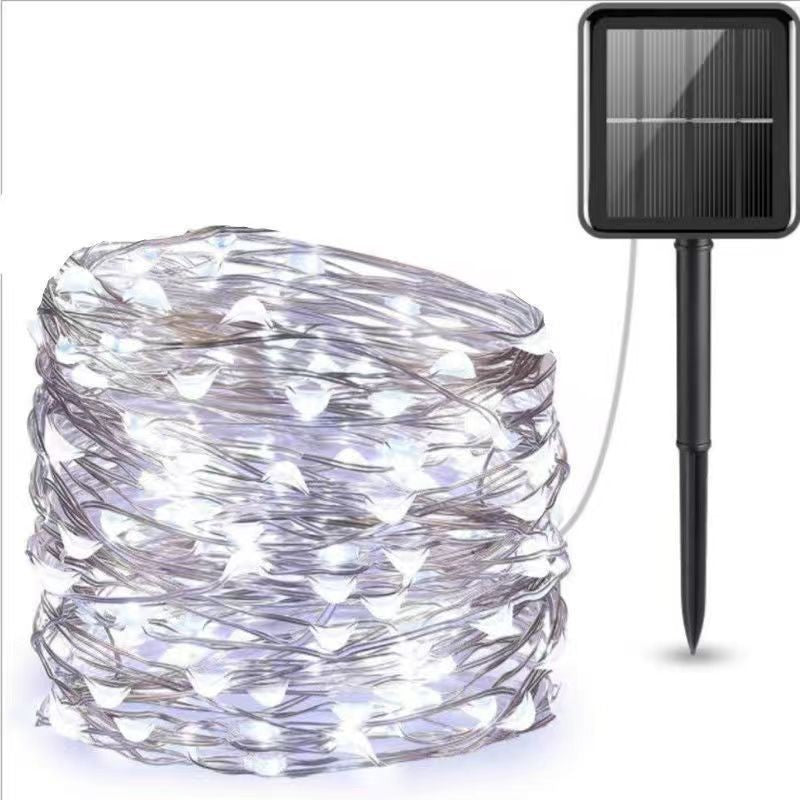 Ultra-flexible Solar-Micro-LED-Lichterkette mit wasserdichtem bodenmontiertem Panel Skanto