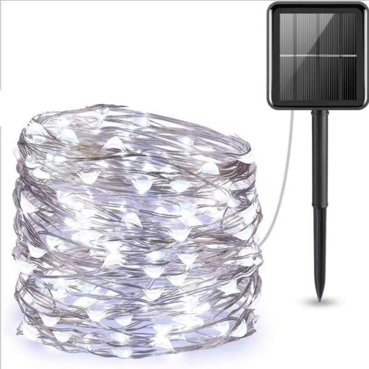 Ultra-flexible Solar-Micro-LED-Lichterkette mit wasserdichtem bodenmontiertem Panel Skanto