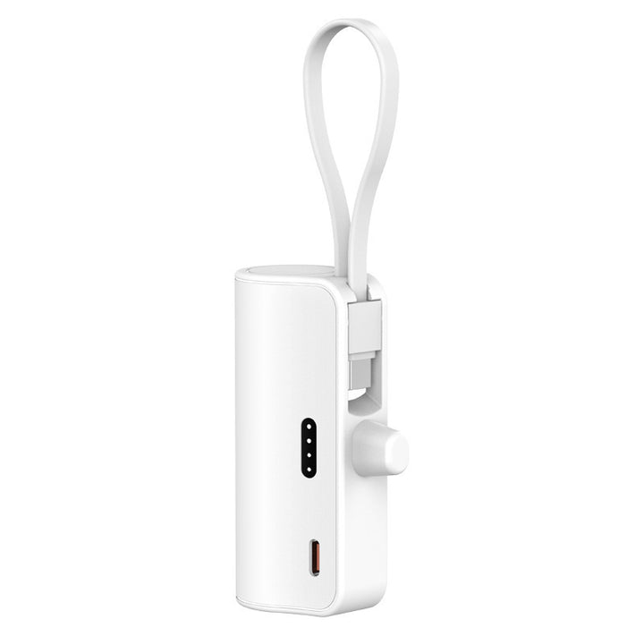 Tragbare Powerbank mit integriertem Ladekabel und kompaktem Design Skanto