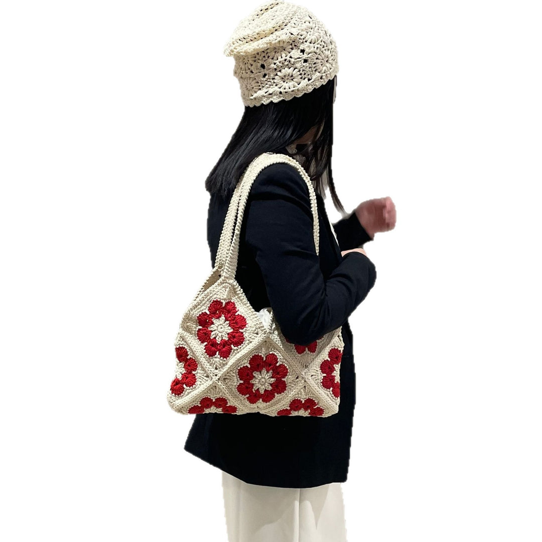 Handgemachte Tasche mit Blumenmuster Skanto