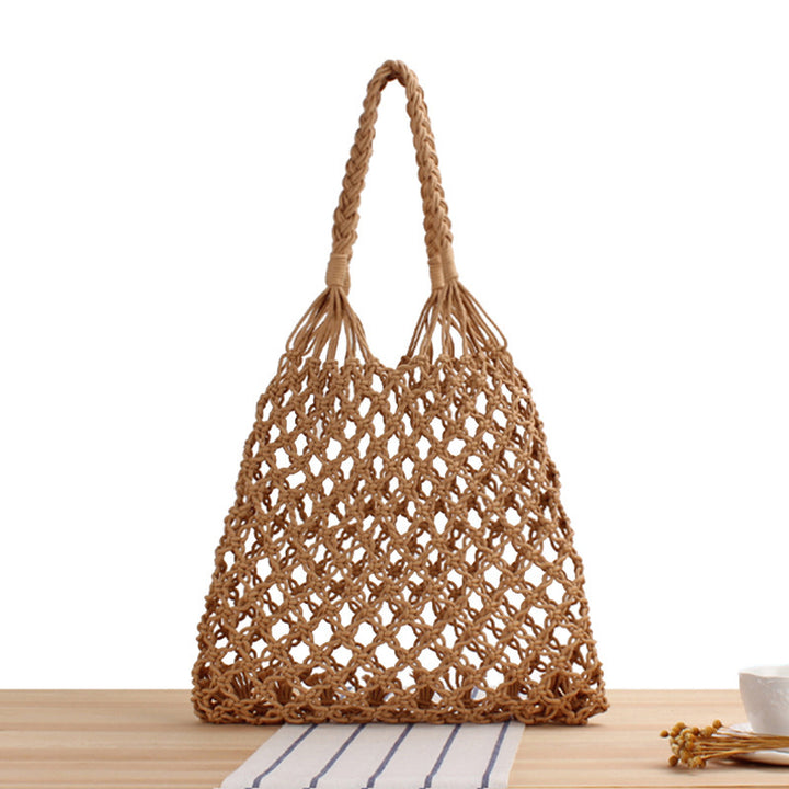 Netztasche aus handgefertigtem Naturmaterial mit einzigartigem Muster Skanto