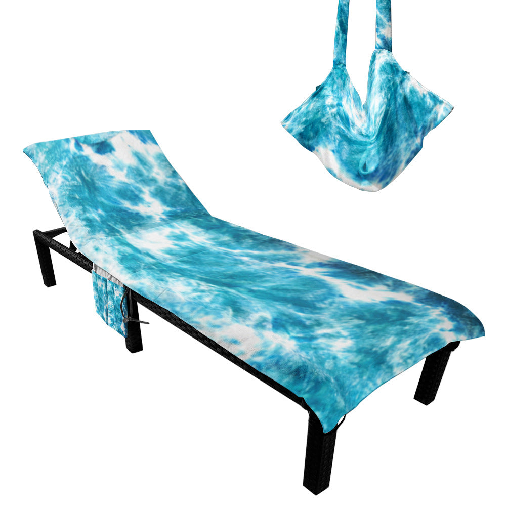 Liegenauflage mit künstlerischem TIE-DYE-Design Skanto