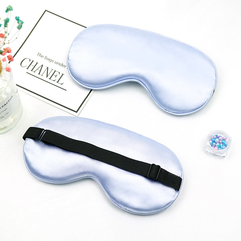 Unisex luxuriöse Satin-Schlafmaske mit anatomischer Kontur und verstellbarem Gummiband Skanto