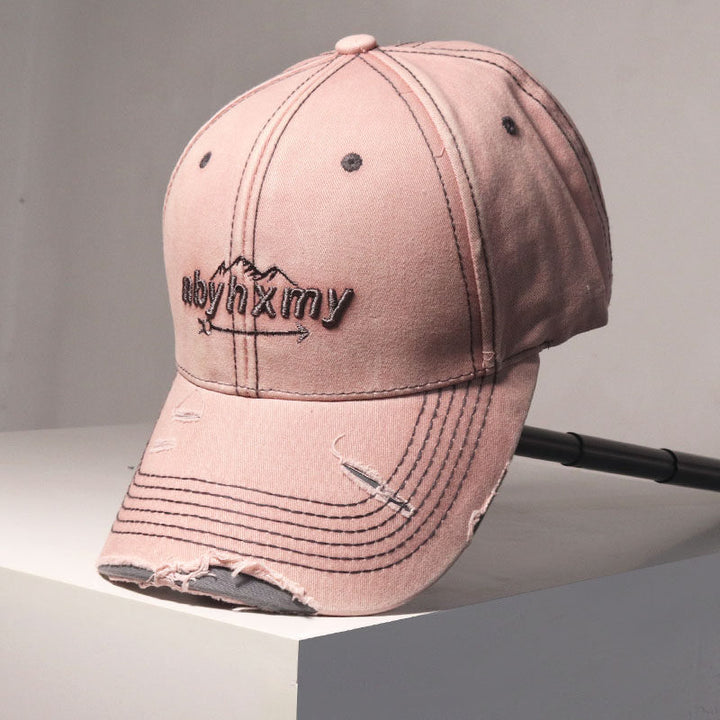Herren Vintage Distressed Denim Baseballkappe Skanto