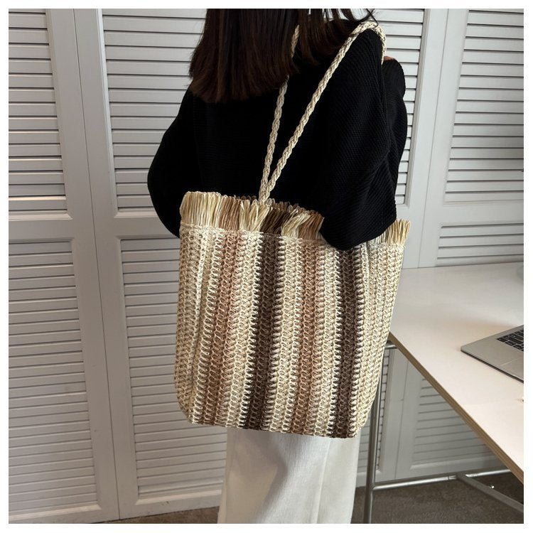 Geflochtene Handtasche aus Naturmaterial Skanto