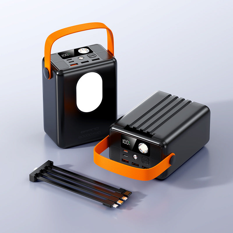 Tragbare Powerbank mit multifunktionalem LED-Licht und intelligenter Ladeanzeige Skanto
