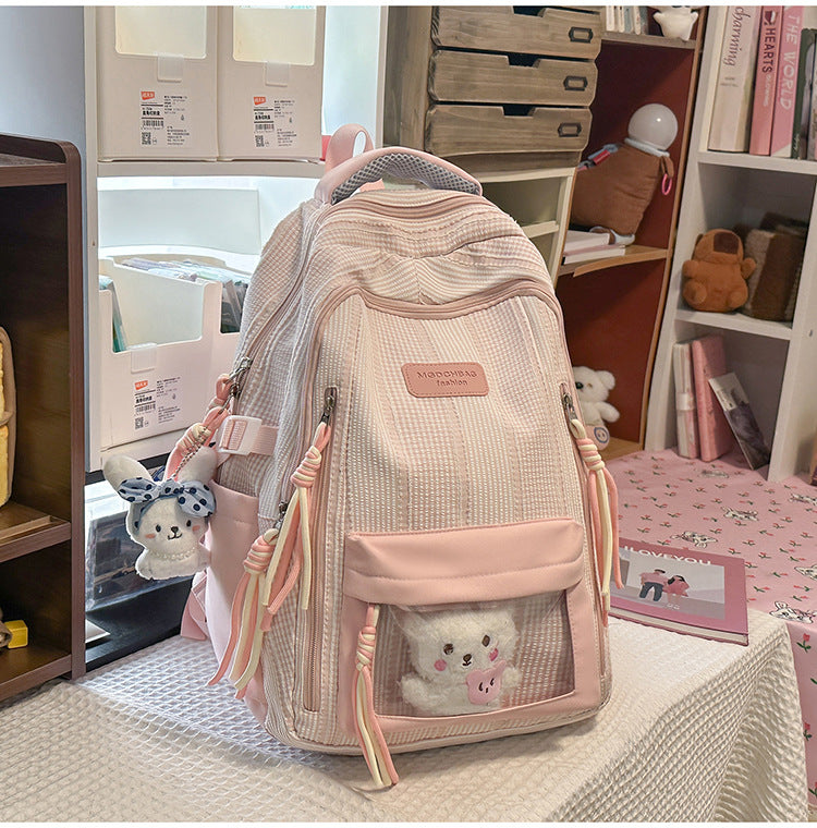 Schulrucksack mit mehreren Fächern und Charaktermotiv