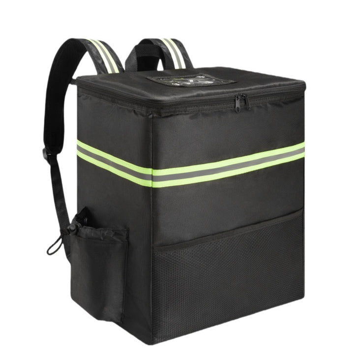 Unisex isolierter Lieferrucksack mit thermoisolierter Box, reflektierenden Streifen und extra stabilem Boden Skanto
