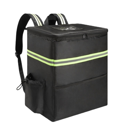 Unisex isolierter Lieferrucksack mit thermoisolierter Box, reflektierenden Streifen und extra stabilem Boden Skanto
