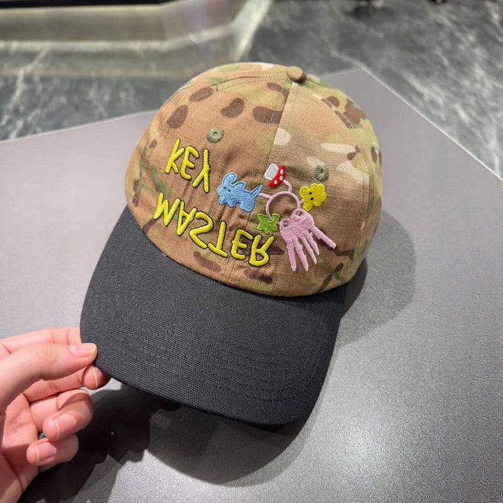 Unisex Bestickte Camouflage-Kappe Skanto