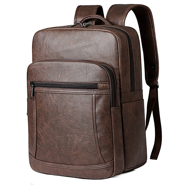 Eleganter Kunstleder-Rucksack mit mehreren Taschen Skanto