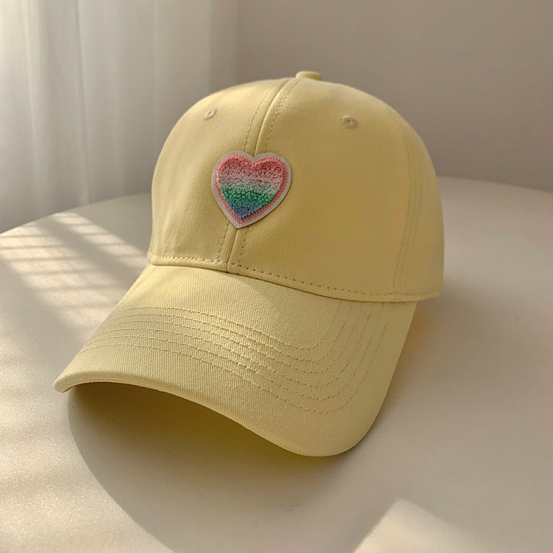 Damen lässige Baseballcap mit Herzstickerei Skanto