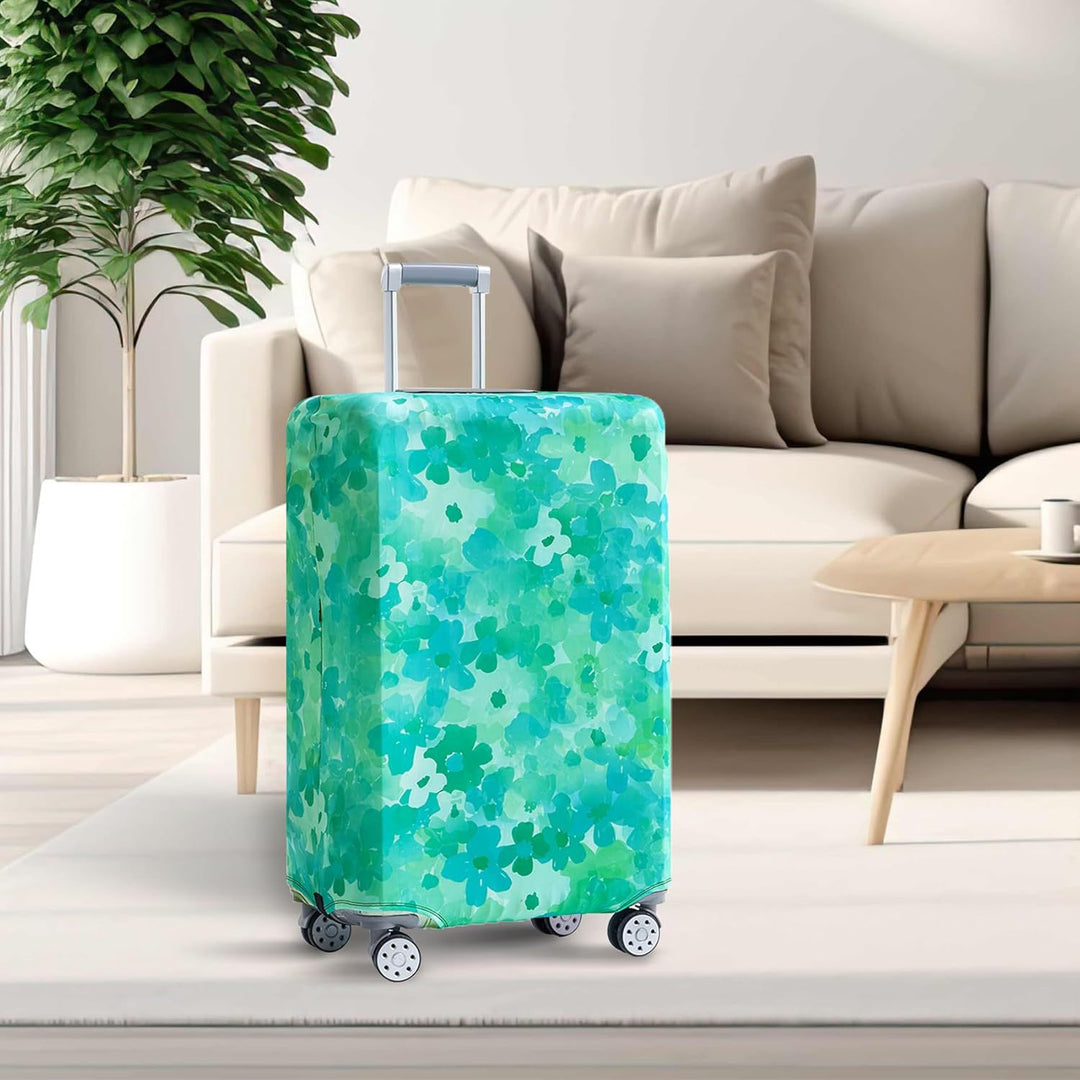 Unisexer nicht-elastischer Kofferbezug mit Weltreisemotiv für Hartschalen-Trolley und Spinner Skanto