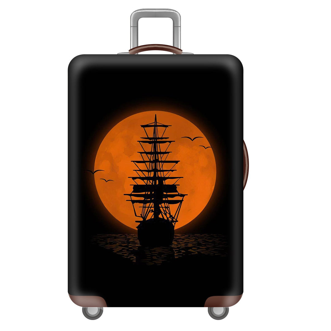 Unisex Hartschalen-Trolley mit Löwenporträt-Print, stoßfester ABS-Polycarbonat-Schale, Multiwheel-Fahrwerk und TSA-Sicherheitsschloss Skanto