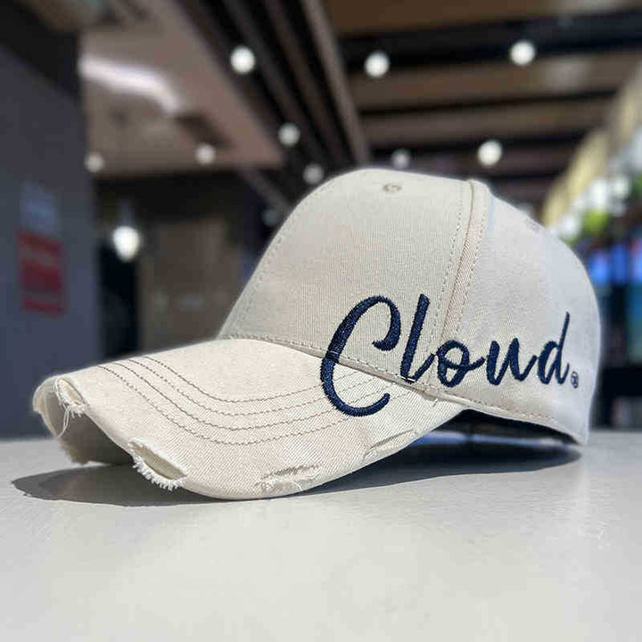 Damen lässige Baumwoll-Baseballcap im Used-Look Skanto