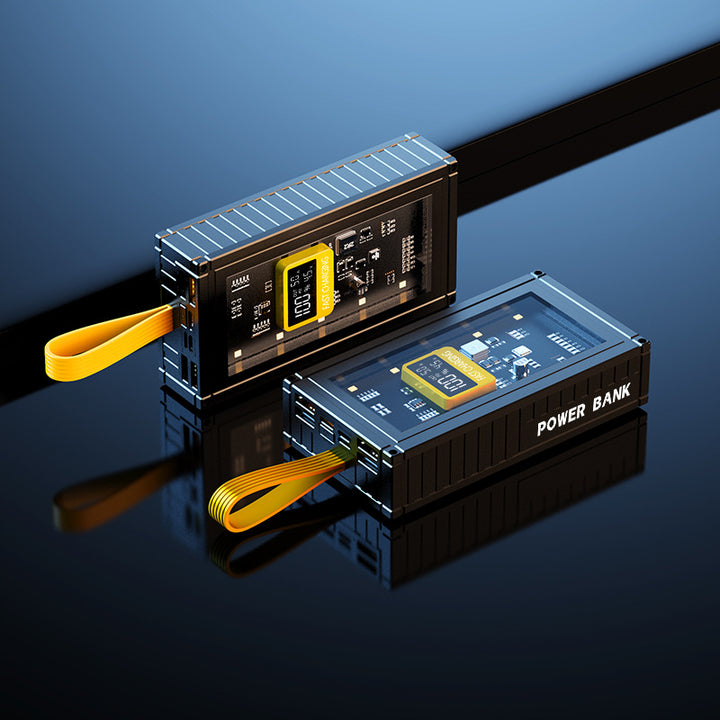 Vielseitige Powerbank mit Digitalanzeige Skanto