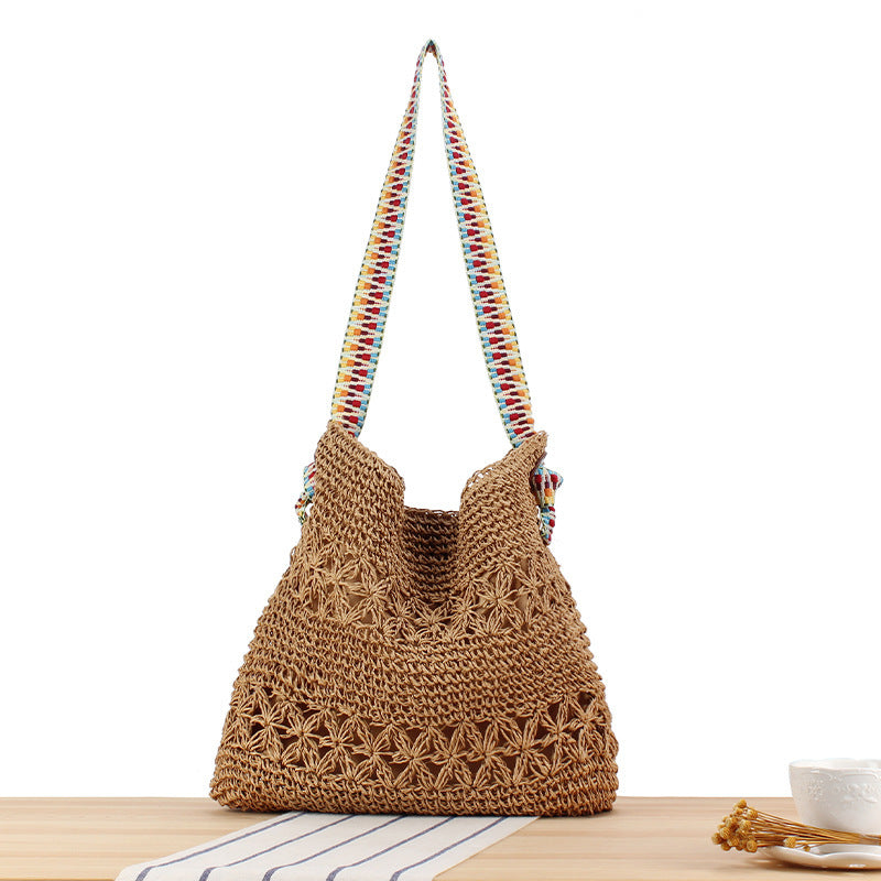 Handtasche mit gestreiftem Riemen Skanto