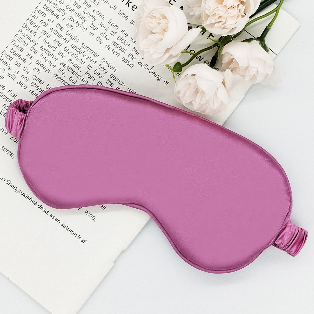 Seidenähnliche Schlafmaske für Damen mit extra Polsterung und elastischer Satinkordel Skanto