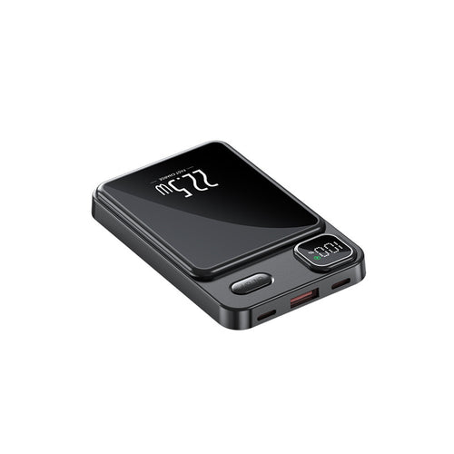 Tragbare Powerbank mit kabelloser Ladefunktion und digitalem Display Skanto