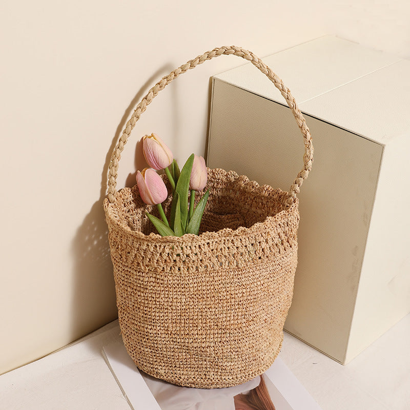 Geflochtener Raffia-Korb Skanto
