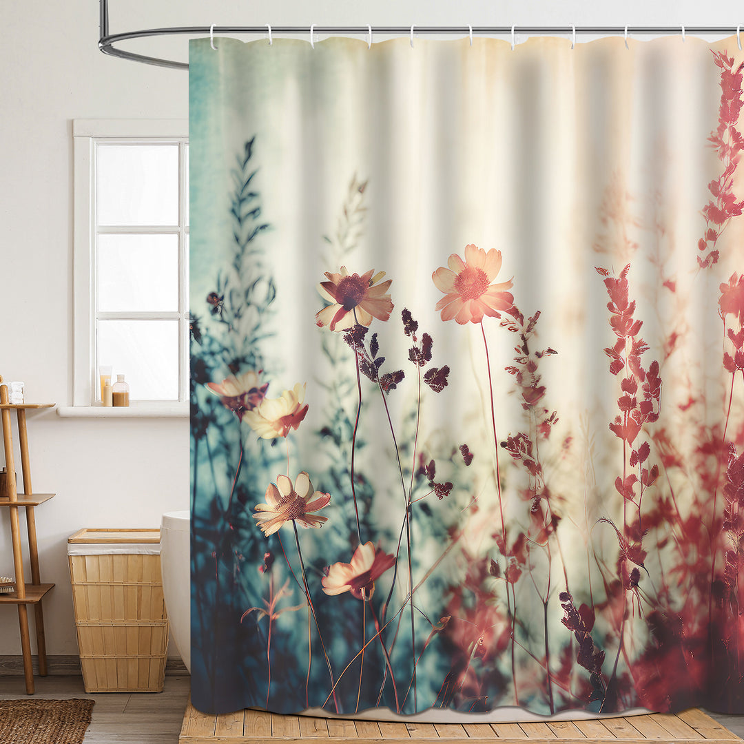 Duschvorhang Skanto mit Blumenmuster