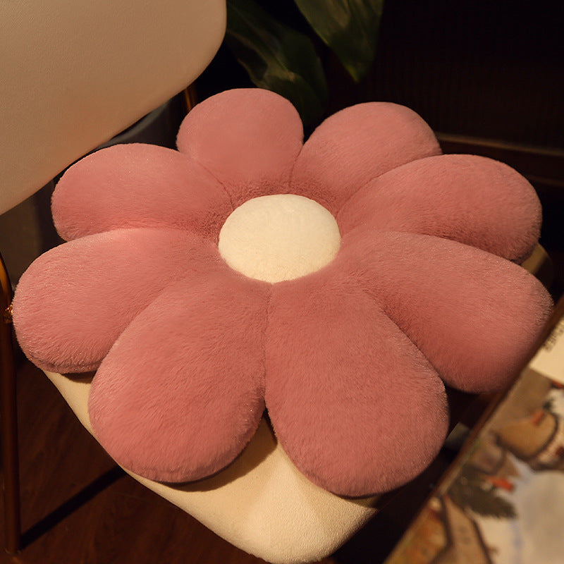 Plüsch-Sitzkissen in Blumenform Skanto